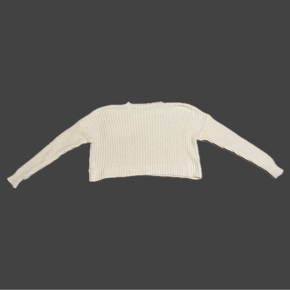 BEIGE CROCHET SWEATER - Picture 2 of 5